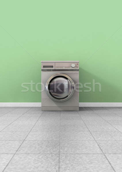 Washing Machine Empty Single Stock photo © albund