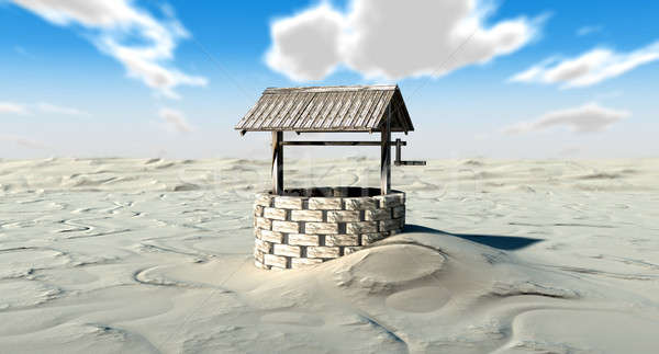 Well In A Desert Stock photo © albund