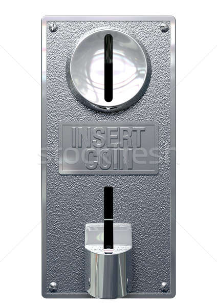 Klasszikus érme játékautomata panel elöl közelkép Stock fotó © albund