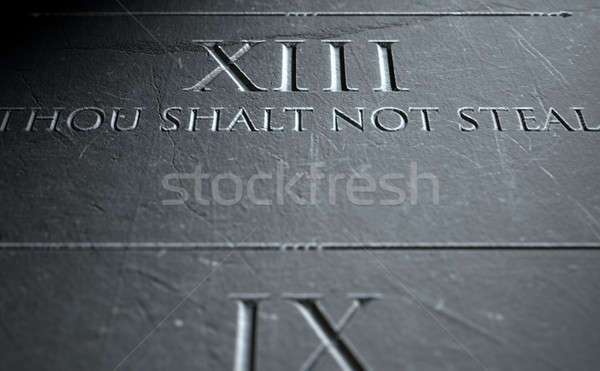 The Eighth Commandment Stock photo © albund