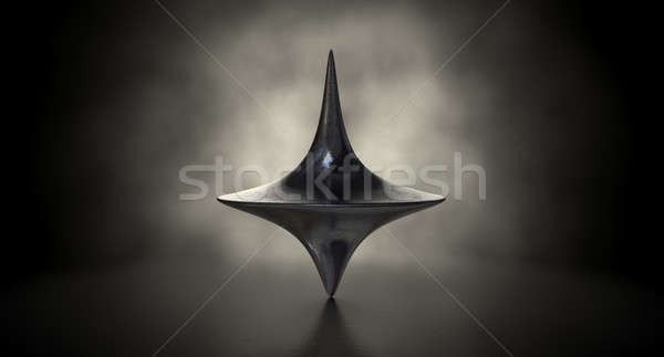 Die Cast Spinning Top Silhouetted Stock photo © albund