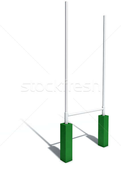 Rugby Posts Isolated Stock photo © albund