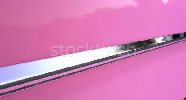 Rózsaszín autó króm elegáns absztrakt közelkép Stock fotó © albund