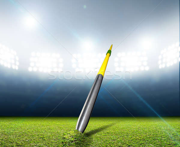 Javelin In Generic Floodlit Stadium Stock photo © albund