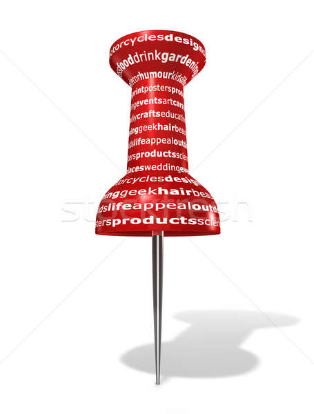 Push Pin With Categories Stock photo © albund