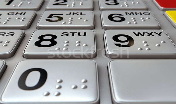 ATM Keypad Closeup Stock photo © albund