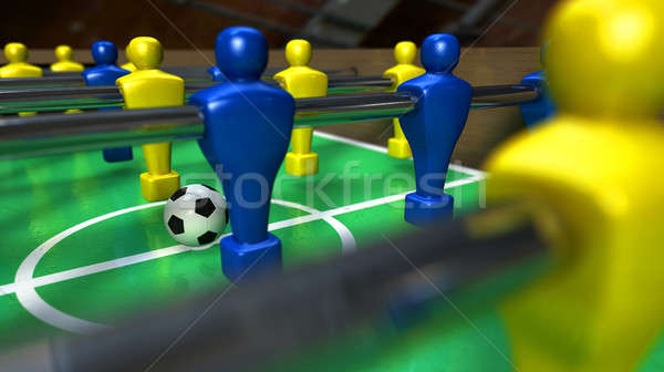 Foosball Table Closeup Stock photo © albund