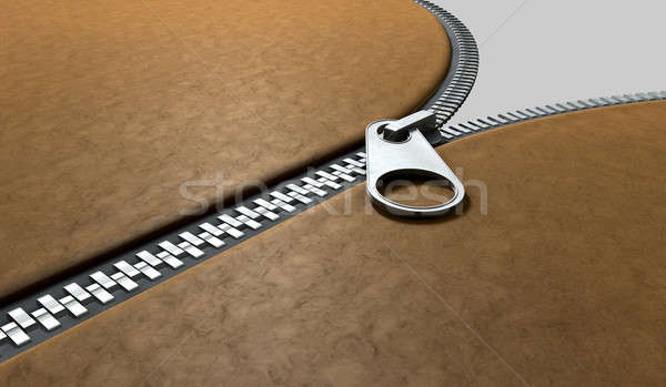 Stock photo: Zipper Three Quarter Perspective