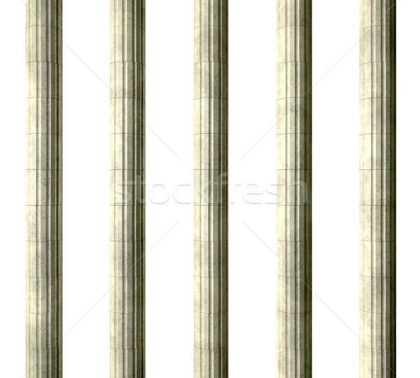 Justice Columns Front Stock photo © albund