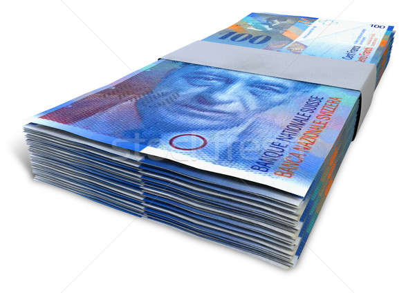 Swiss Franc Notes Bundles Stock photo © albund