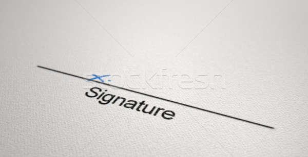 Signature Area X Stock photo © albund