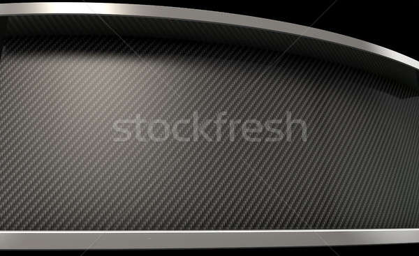 Carbono fibra cromo abstrato seção Foto stock © albund