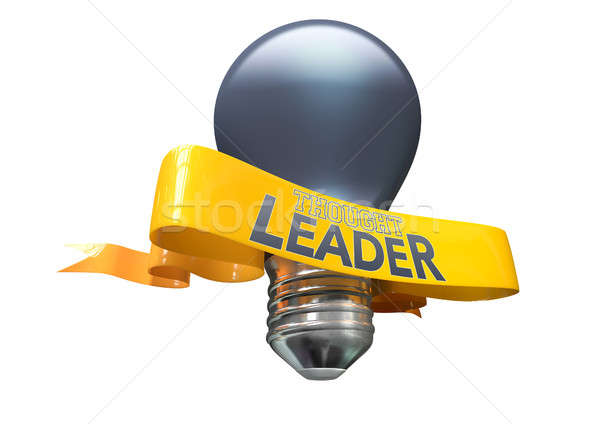 Thought Leader Light Bulb And Banner Stock photo © albund