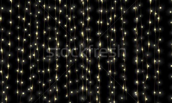 Stock foto: Fee · Licht · Kaskade · Vorhang · beleuchtet · Lichter