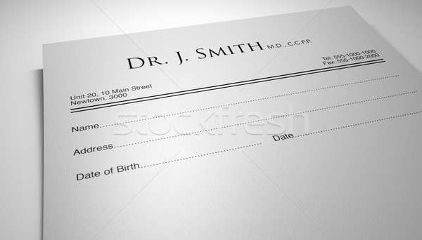 Doctors Prescription Stock photo © albund