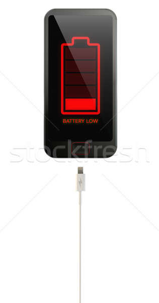 Generic Smart Phone Low Battery Stock photo © albund