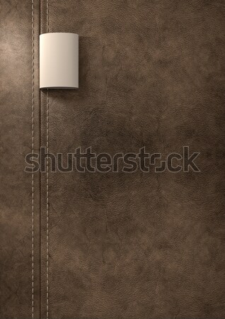 Broad Clothing Label In Brown Leather Stock photo © albund