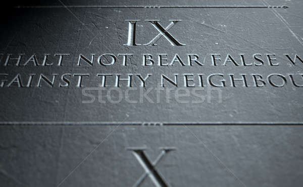 The Ninth Commandment Stock photo © albund