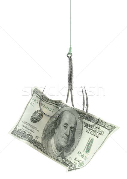 Dollar Banknote Baited Hook Stock photo © albund