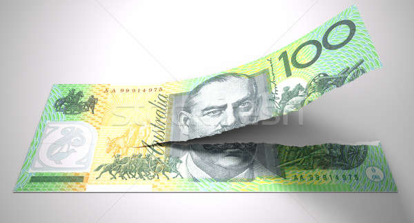 Tearing Australian Dollar Note Stock photo © albund