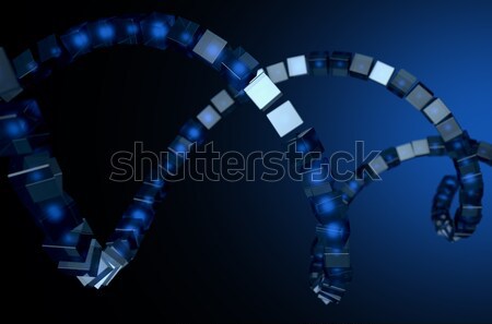 Blockchain Data Strand Stock photo © albund