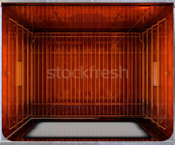 Inside The Oven From Above Stock photo © albund