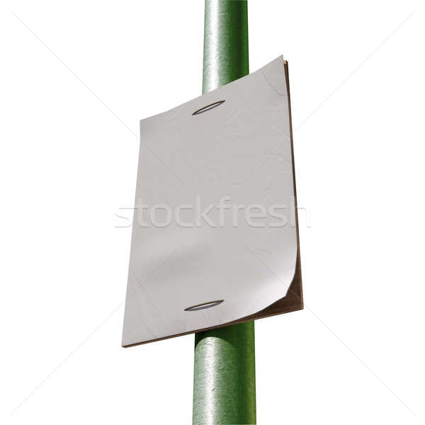 Street Pole Blank Newspaper Headline Page Stock photo © albund