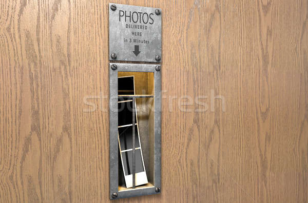 Vintage Photo Booth Pickup Slot Stock photo © albund