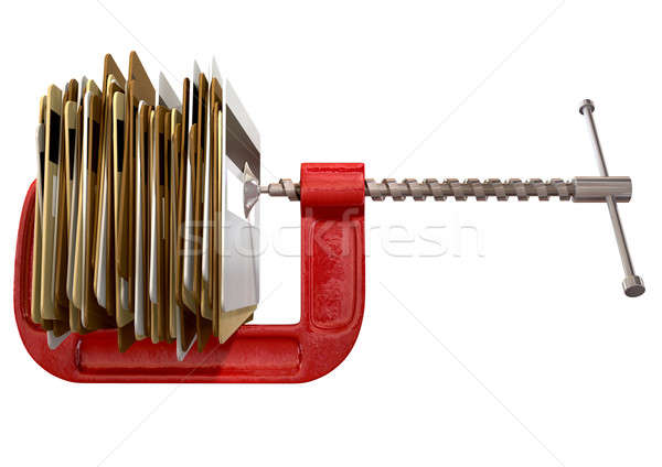 Clamped Credit Card Crunch Stock photo © albund