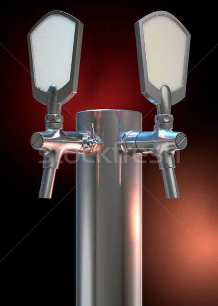 Beer Tap Dual Dark Stock photo © albund