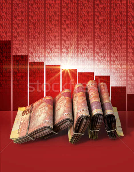 Stock photo: Negative Market Money