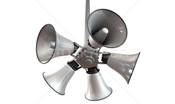 Horn Speakers Hanging View Stock photo © albund