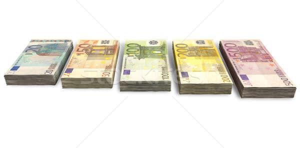 Euro Notes Collection Front Stock photo © albund