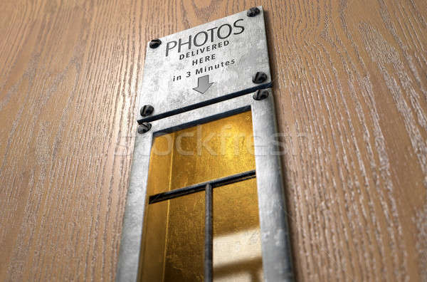 Vintage Photo Booth Pickup Slot Stock photo © albund