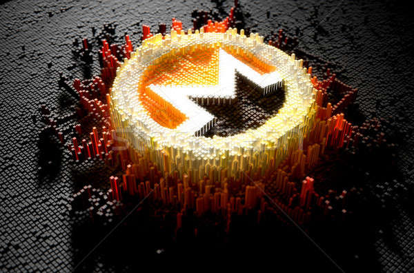 Stock photo: Pixel Monero Concept