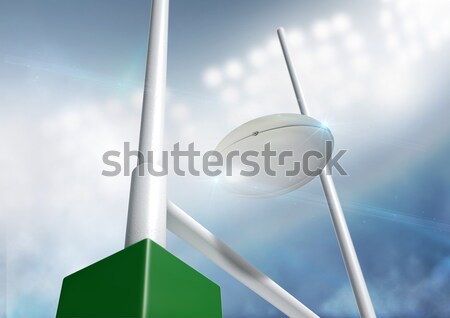Rugby Posts Conversion Day Stock photo © albund