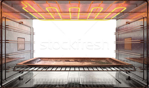 Inside The oven Stock photo © albund