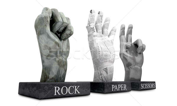 Roshambo - Rock Paper Scissors Stock photo © albund