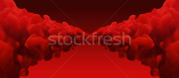 Abstract Red Merging Inks Stock photo © albund