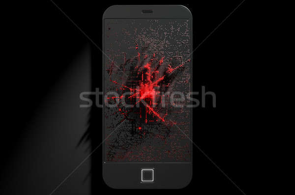 Smart Phone Emanating Infection Stock photo © albund