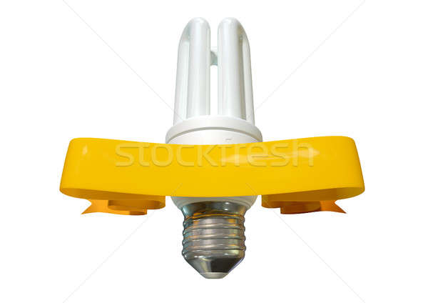 Light Bulb And Banner Stock photo © albund