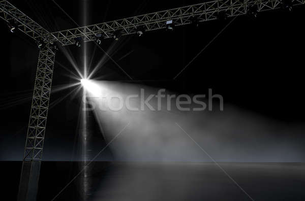 Empty Stage Spotlit Stock photo © albund