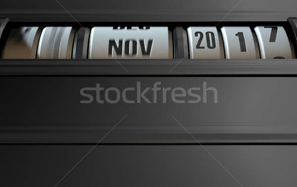 Távolságmérő 3d render gépi datolya évek jövő Stock fotó © albund