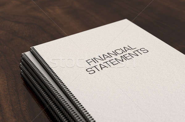 Folheto arame financeiro documentos sala de reuniões Foto stock © albund