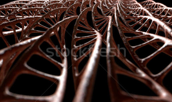 ADN-ul micro microscopic vedere model stil Imagine de stoc © albund