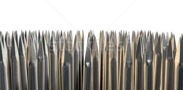 Stock photo: Nails Array Abstract Macro