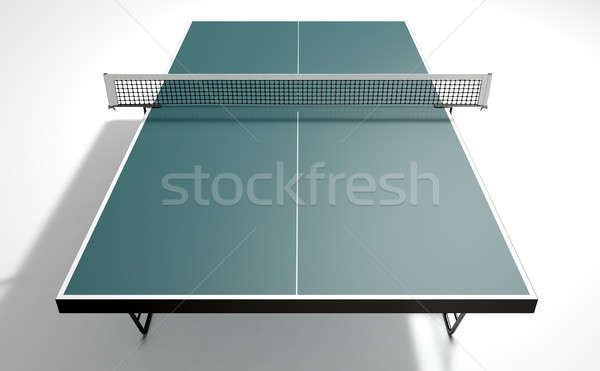 Tenis stołowy tabeli 3d odizolowany biały studio Zdjęcia stock © albund