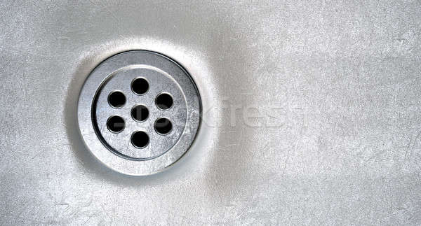 Round Plug Hole Closeup Stock photo © albund