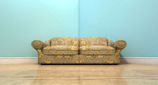 Old Classic Sofa In A Room Stock photo © albund