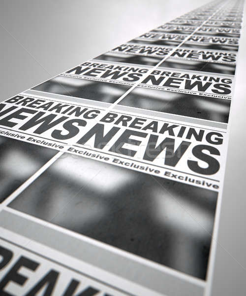 Newspaper Press Run Stock photo © albund